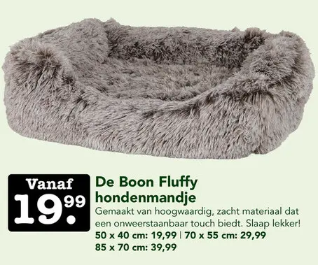 Aanbieding: Fluffy hondenmandje