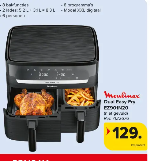 Promotie: Dual Easy Fry EZ901N20