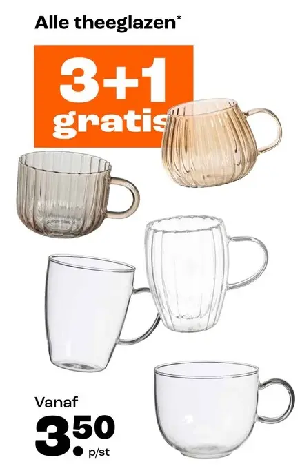 Aanbieding: Theeglazen