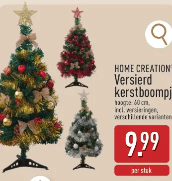 Aanbieding: Versierd kerstboompj