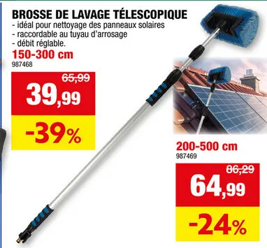 Offre: Brosse de lavage télescopique
