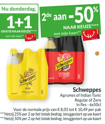 Promotie: Schweppes Agrumes of Indian Tonic Regular of