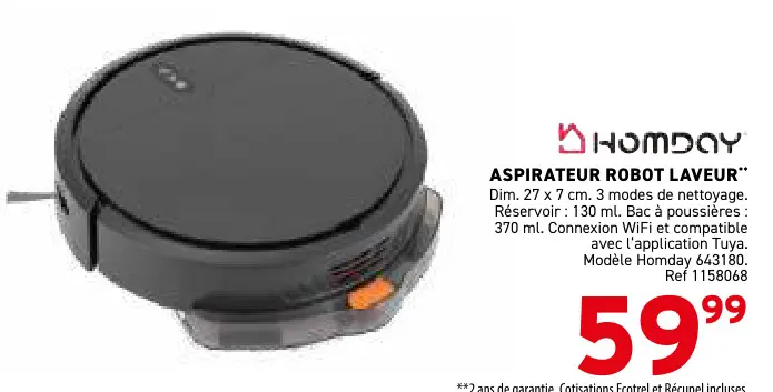 Offre: Aspirateur robot laveur