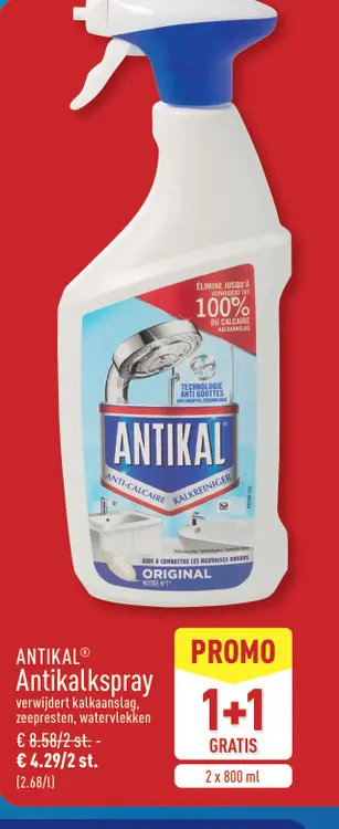 Promotie: Antikalkspray