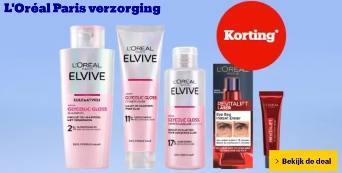 Aanbieding: Elvive Glycolic Gloss Shampoo, Conditioner