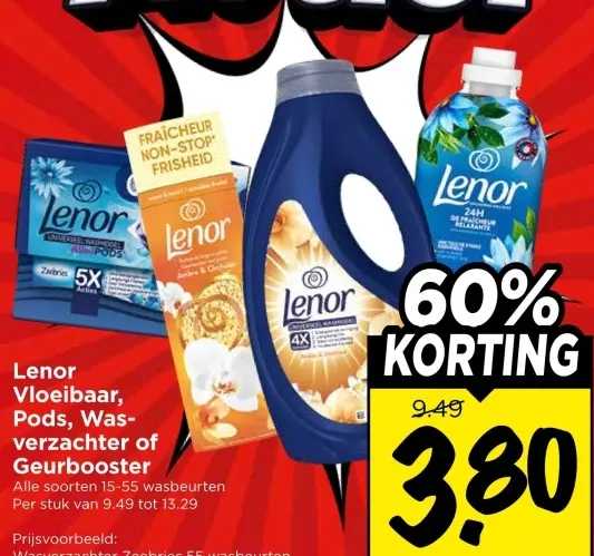 Aanbieding: Vloeibaar, Pods, Wasverzachter of Geurbooster