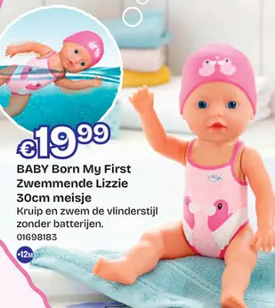 Aanbieding: BABY Born My First Zwemmende Lizzie 30cm meisje
