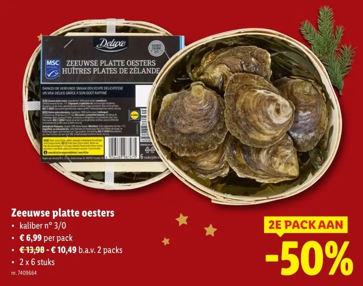 Promotie: Zeeuwse platte oesters