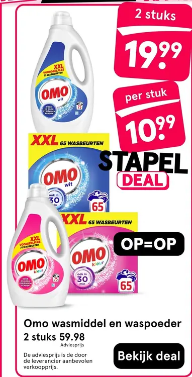 Aanbieding: Wasmiddel en waspoeder