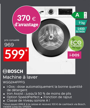 Offre: Machine à laver WGG244FPFG