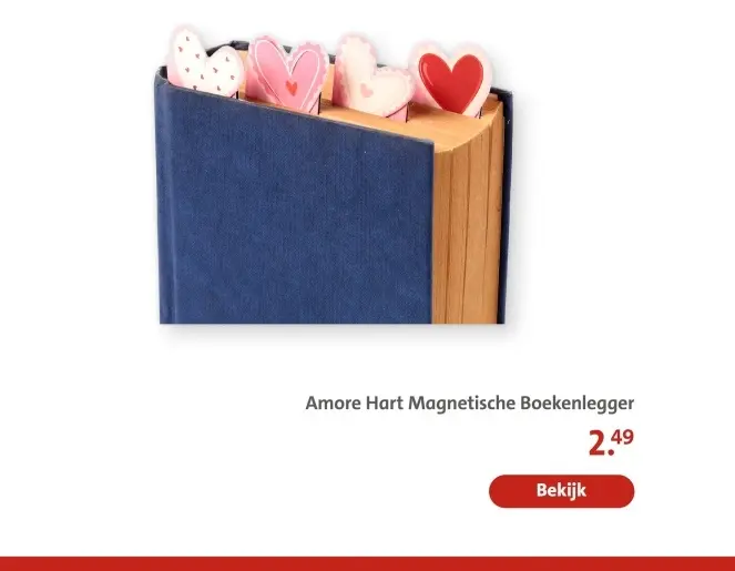Aanbieding: Amore Hart Magnetische Boekenlegger