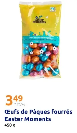 Offre: Œufs de Pâques fourrés