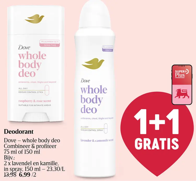 Promotie: Dove whole body deo