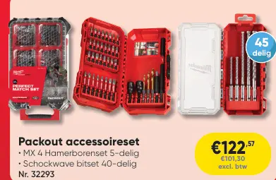 Promotie: Packout accessoireset