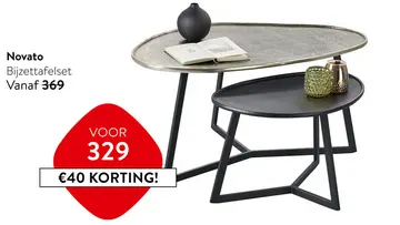 Aanbieding: Novato Bijzettafelset