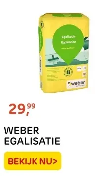 Aanbieding: WEBER EGALISATIE