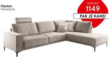 Aanbieding: Clanton Hoekbank