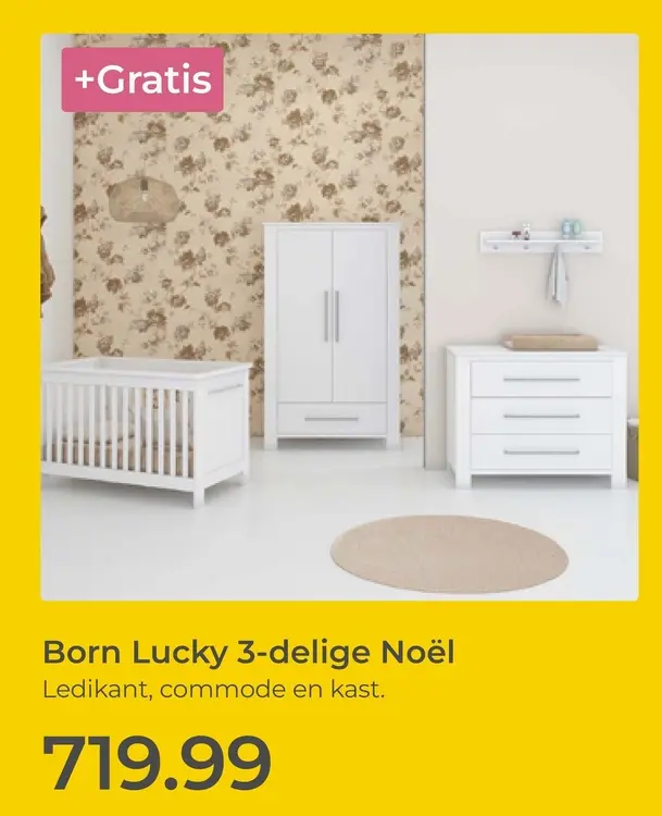 Aanbieding: Born Lucky 3-delige Noël