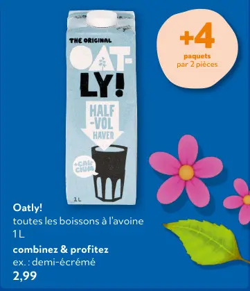 Offre: Boissons à l'avoine