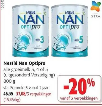 Promotie: Nan Optipro alle groeimelk