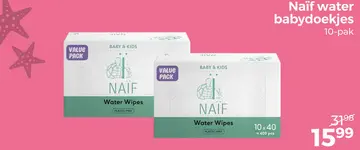 Aanbieding: Naïf water babydoekjes