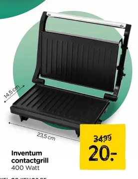 Aanbieding: Inventum contactgrill - CG616