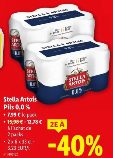 Offre: Stella Artois Pils 0,0%