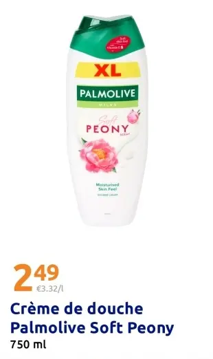 Offre: Crème de douche Palmolive Soft Peony