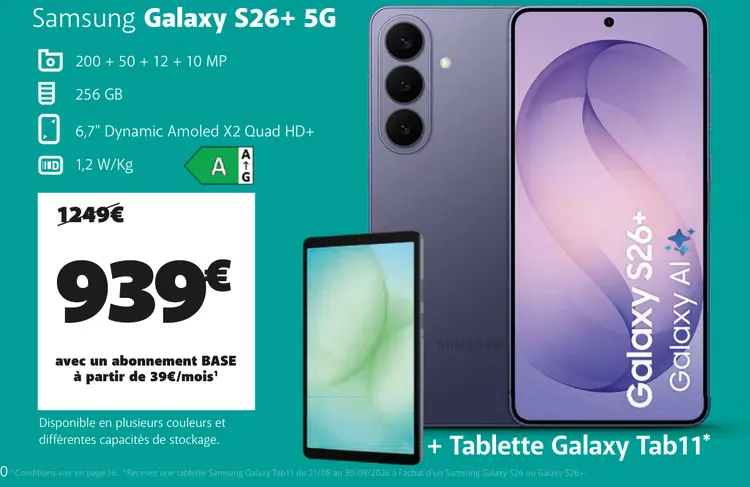 Offre: Galaxy S26+ 5G