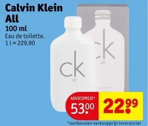 Promotie: Calvin Klein ALL