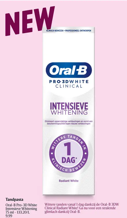 Promotie: Pro-3D White Intensieve Whitening