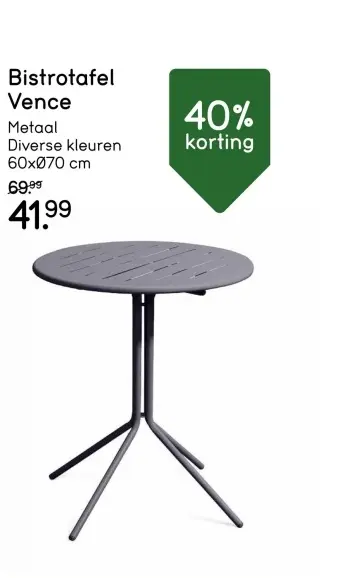 Aanbieding: Bistrotafel Vence