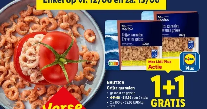 Promotie: Grijze garnalen