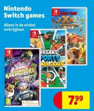 Aanbieding: Nintendo Switch games