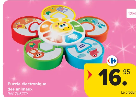 Offre: Puzzle électronique des animaux