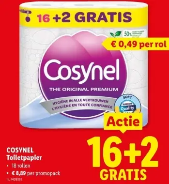 Promotie: Toiletpapier