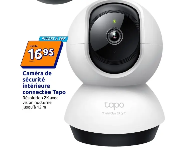 Offre: Caméra de sécurité intérieure connectée