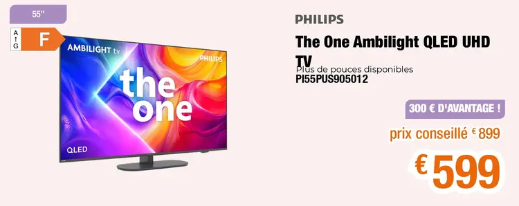 Offre: The One Ambilight QLED UHD TV