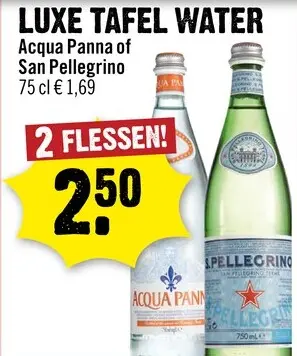 Aanbieding: Luxe tafel water