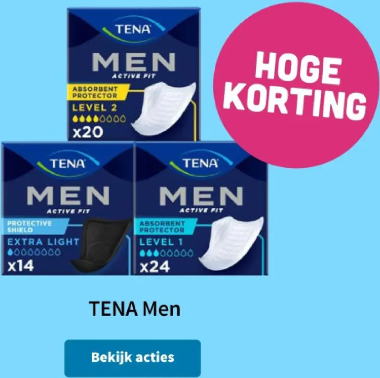 Promotie: Incontinentiemateriaal voor mannen