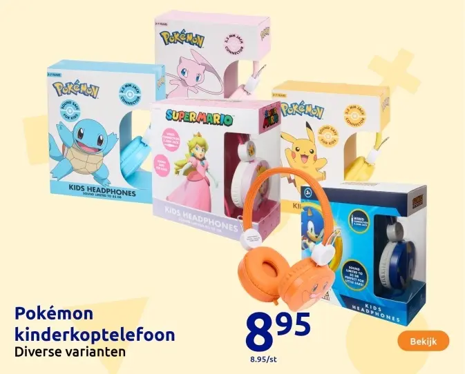 Aanbieding: Kinderkoptelefoon