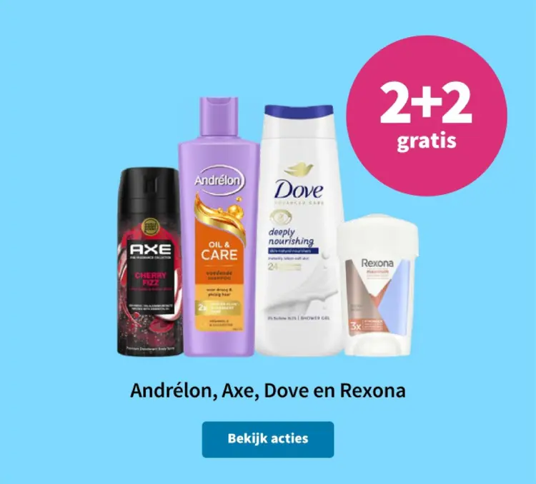 Promotie: Andrélon, Axe, Dove en Rexona