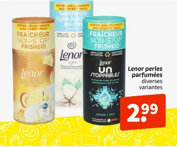 Offre: Lenor perles parfumées diverses variantes