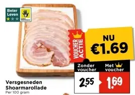 Aanbieding: Versgesneden Shoarmarollade