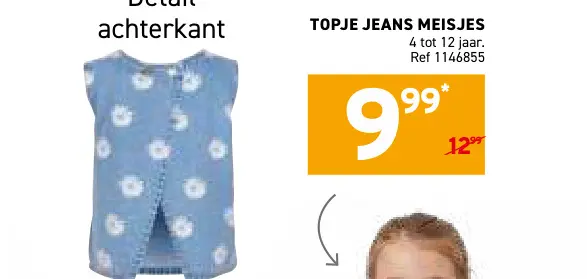 Promotie: Topje jeans meisjes