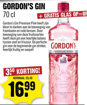 Aanbieding: Premium Pink Gin 70 cl