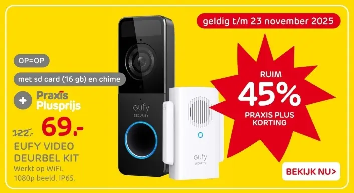 Aanbieding: Video deurbel kit