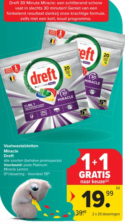 Promotie: Vaatwastabletten Miracle