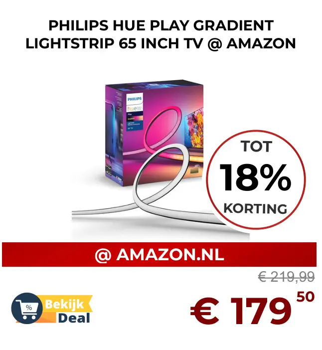 Aanbieding: Hue Play Gradient lightstrip 65 inch TV