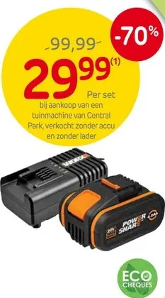 Promotie: Starterset accu + lader